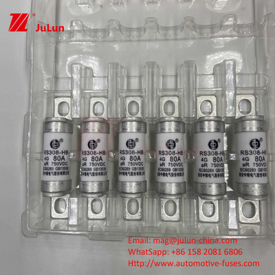 Fusibili per automobili in ceramica a 750VDC RS308 HB 4G ad alta temperatura 10A 20A 25A 30A 40A 50A 63A 80A 100A FUSI 750VDC