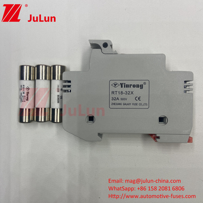 Fabbrica Professionale BYPV-18 1polo 16a 1000v Dc Din Ferrovia Fuse Portatore Con 1500v Dc Fuse Per Solare