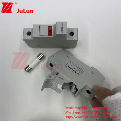 Fuso Solar Pv Silver / Din Rail Fuso Solare Portatore gamma per scatole fotovoltaiche