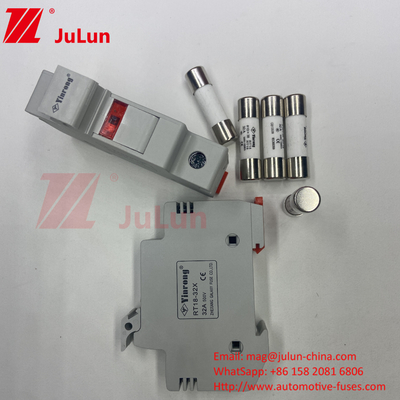 1000VDC 30kA Fuso fotovoltaico ceramico 10*38 DC Energia solare Fuso fotovoltaico solare Base e Fuso 1000V 15A 20A 25A 30A 32A