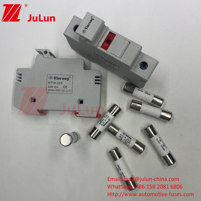 Portatore di fusibili fotovoltaici in ceramica con capacità di rottura 1000VAC/DC 300A