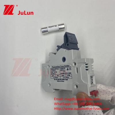 Fuse fotovoltaica Mersen 10a 1000v Fast Blow 32a 1000vdc 22*58mm DC1000V Fuse Din Rail Fuse Carrier Holder