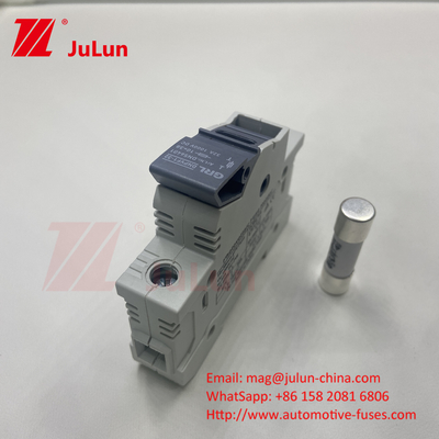 Portatore di fusibile 30A 63A 500V 10x38 RT18-32 Portatore di fusibile cilindrico 10A 1000DC Fusibile solare fotovoltaico per la protezione fotovoltaica