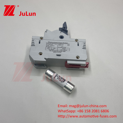 Fuse fotovoltaica con corpo in ceramica DIN montato Dc Fuse 250a 10x85 1500Vdc Fuse fotovoltaico 15