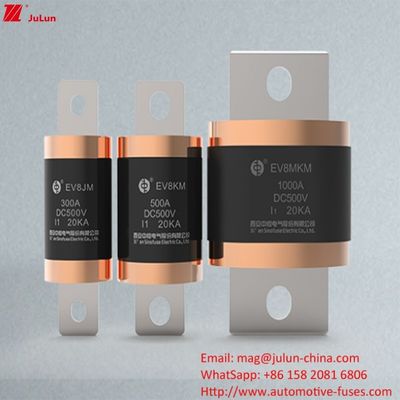 Bolt Screw Electric Vehicle Fast Charging 10KA 20KA Medium Fusing Rated 500VDC Fuse per veicoli a nuova energia