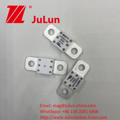 Metodo di montaggio ASTM A202001 400A 125VDC Fusibili per veicoli in ceramica Materiale di rame e argilla di quarzo
