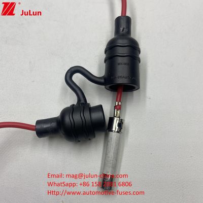 Con cavo di filo UL IP68 impermeabile porta fusibili in linea Componenti di fusibili per fusibili in vetro ceramici da 5*20 6*32 mm
