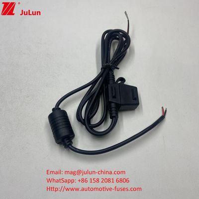 fusibile 50A maxi corrente nominale rosso 10AWG filo 280mm lunghezza totale in linea tenitore fusibile