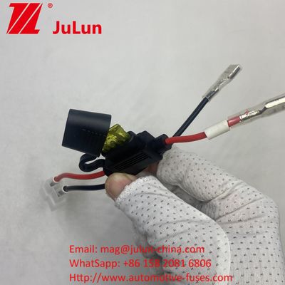 Fuse Battery Connector Extension Cable Wire Harness Connector Holder Con Red 2-Pin Connector Truck Electric ATV Ebike