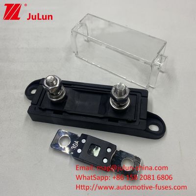 3 Amp Mega Fuse Holder Modificato Veicolo Auto Audio Box 1 Way impermeabile Chiara Copertura