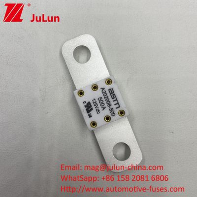 ASTM 400A 125VDC Fusibili ceramici metallici per batterie per automobili per l'industria automobilistica 68*17.7*12mm