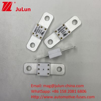 Corto circuito di protezione 500A 125VDC Battey Fuse Piccole dimensioni Distanza di corrente nominale alta tra 2 fori 50,8 mm