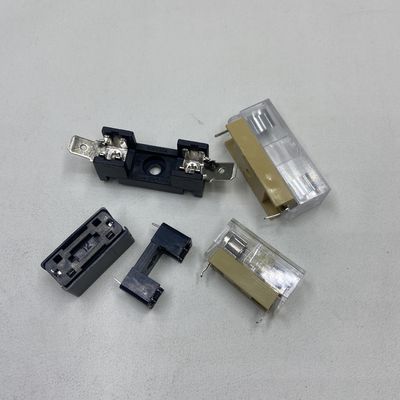 5x20mm o 6x30mm PCB Board Montaggio Glass Fuse Holder per sistemi di alimentazione in auto Nero Blu Oro trasparente
