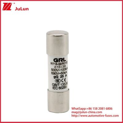 15A 1000VDC Fuse Link Solar GPV DC Fuse 10*38mm 32A Rating per la protezione elettrica nei sistemi fotovoltaici per l'uso con alloggiamento del fusibile