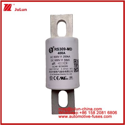 RS309-MD 400A 500VAC 200KA 500VDC 50KA AR Fusibili tubolari in ceramica per autoveicoli