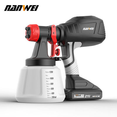 Popular High Spray Air Spray 700ml Pressure Paint Gun Cordless Portable Electric 1.5mm 1.0mm Diy Grade Battery Powered Ristrutturare Ricostruire Casa Giardino